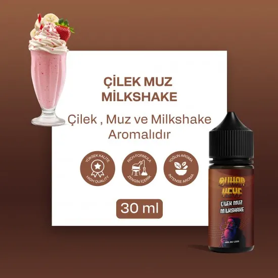 bhk milkshake salt likit 30ml cilek muz milkshake