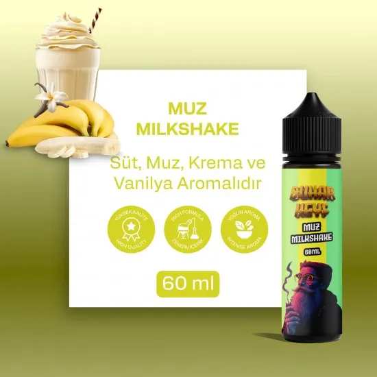 BHK Muz Milkshake Likit - Banana Milkshake 60ML