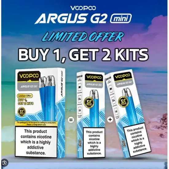 Voopoo Argus G2 Mini (İKİLİ CİHAZ PAKETİ)