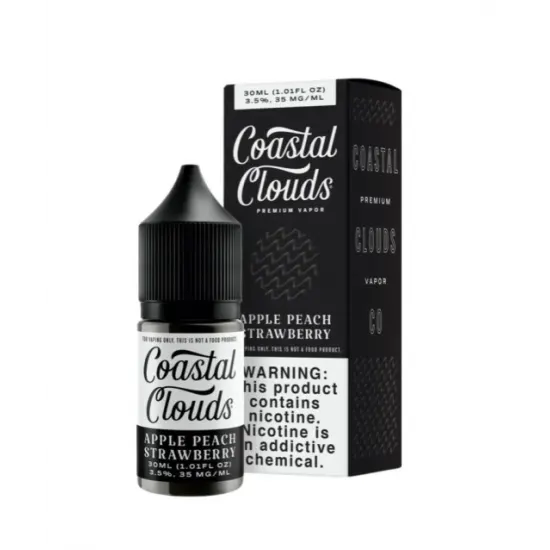 Coastal Clouds Apple Peach Strawberry 30mL Salt Likit