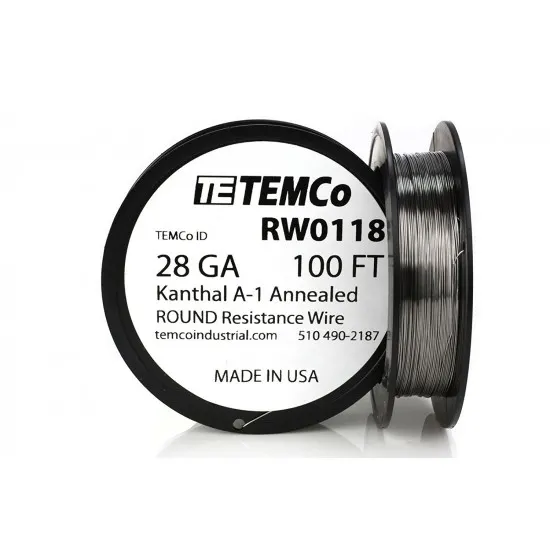 TEMCO Kanthal A1 Coil Rezistans Teli 10m (24/26/27/28/32ga)