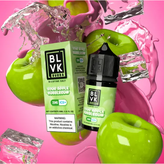 BLVK Salt Sour Apple Bubblegum 60ml - Buharkeyf
