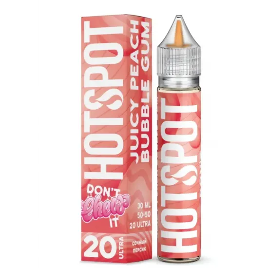 Hotspot Fuel Salt Juicy Peach Bubble Gum 30ml - Buharkeyf