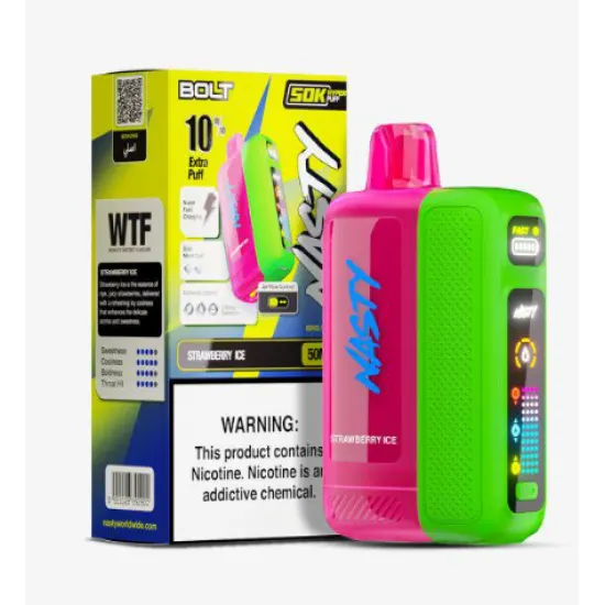 Nasty Bolt 50000 Puff - Dijital Ekranlı Kullan At Pod