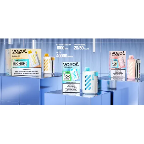 Vozol Vista 40000 Puff 1000mAh Şeffaf Elektronik Sigara - Buharkeyf